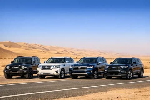 أفضل سيارات الدفع الرباعي لمسافات طويلة في الإمارات: مقارنة بين تانك 300، نيسان باترول، تويوتا لاند كروزر وفورد إيفرست أفضل سيارات الدفع الرباعي لمسافات طويلة في الإمارات: مقارنة بين تانك 300، نيسان باترول، تويوتا لاند كروزر وفورد إيفرست