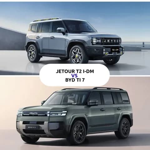 Jetour T2 i-DM vs BYD Ti 7: Which Plug-in Hybrid SUV Is the Better Choice in the UAE? Jetour T2 i-DM vs BYD Ti 7: Which Plug-in Hybrid SUV Is the Better Choice in the UAE?