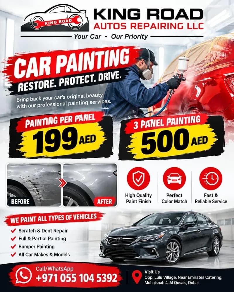Car Body Work provided by King Road Autos Repairing LLC