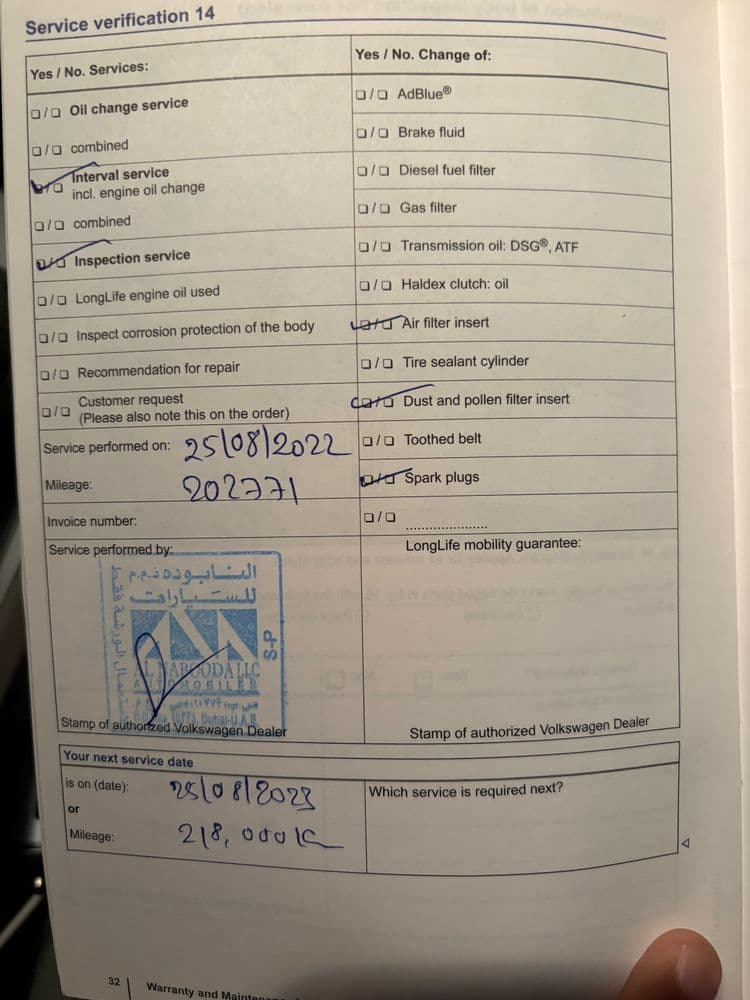 فولكس فاجن باسات 2.5L SE 2014 مستعملة