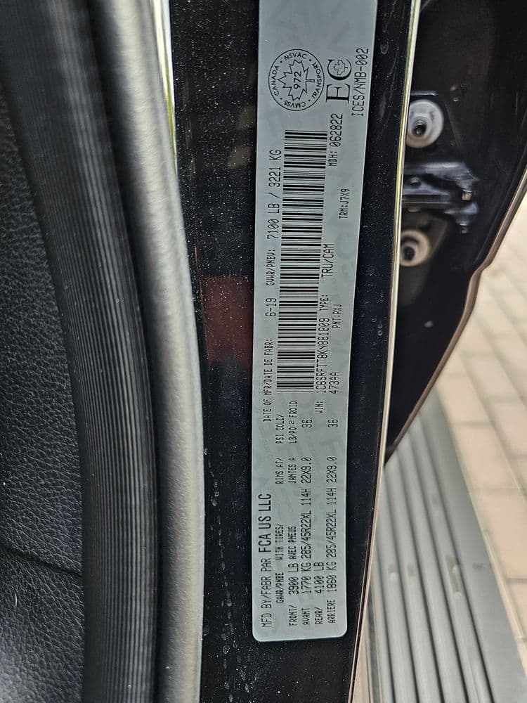 رام 1500 Sport Crew Cab Full Option 2019 مستعملة