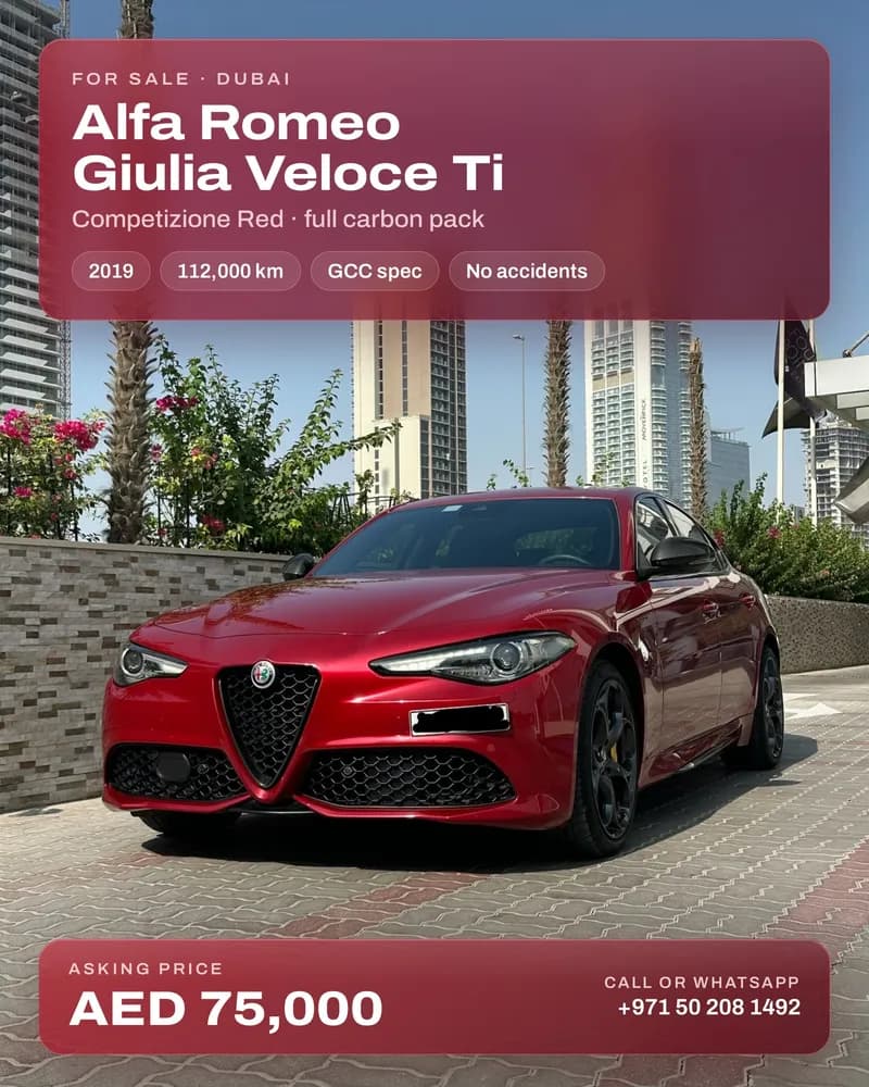 Used Alfa Romeo Giulia Veloce 2019